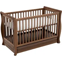 Novi Babybedje Novi Gala 60x120 Walnut incl. Lade