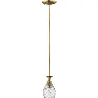 HINKLEY LED Hanglamp Plantation | 1X E27 Max 60W | Dimbaar | Burnished Brass
