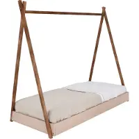 Colorfull Home Collection Peuterbed Colorfull Home 70x140 Vloerbed Tipi Walnut