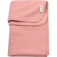 Meyco Deken Babybedje Jaquard Pure Flannel Rose