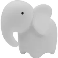 Eco-Light LED-tafellamp, vorm van een olifant, nachtlamp, wit, 1W, RGBW, kunststof, afmetingen: 8,7x11,2x13,6 cm, IP20, merk: Mary's
