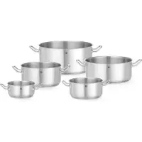 Hendi Kookpan, laag model - zonder deksel, Kitchen Line, 1,4 liter, Ø160 x (hoogte) 75 mm