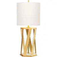 Elstead Lighting Tafellamp Apollo, messing / goud, Woon-/ Eetkamer, Kunststof, Modern, Tafellamp