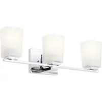 Kichler LED Wandlamp Roehm | 3W 3000K 300Lm 830 | IP44 | Dimbaar | Polished Chrome