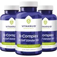 Vitakruid - B-complex Actief zonder B6 - 90 vcaps
