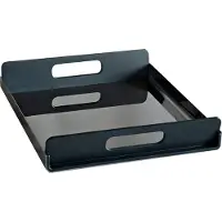 Alessi Vassily dienblad 45 x 30 cm rvs zwart