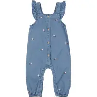 Name it Overall 'NBFSAGE' blauw denim / olijfgroen / mauve / wit