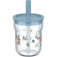 Mepal Mio kinderglas 250 ml met rietje Little Dutch - Forest Friends