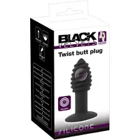 Black Velvets Black Velvet Twist - oplaadbare siliconen anale vibrator (zwart)