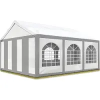 Sonstiges Partytent 4x6 m, PE 450, grijs-wit