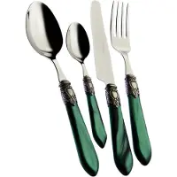 Casa Bugatti OXFORD Ghiera Argento Anticato, Bestekset, 24 delen, Presentatieverpakking,