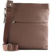 Mandarina Duck Leren Schoudertas Mellow Leather Crossover Bag Balsamic Bruine