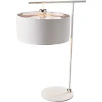 Elstead Lighting LED Tafellamp Balance | 1X E27 Max 60W | White/Polished Nickel