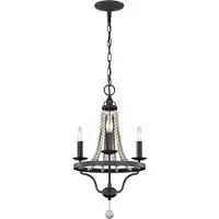 FEISS LED Kroonluchter | 3X E14 Max 40W | Dimbaar | Dark Weathered Zinc with Driftwood Grey