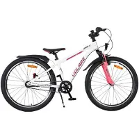Volare XC Race Kinderfiets - 24 inch - Wit Roze - Shimano Nexus 3