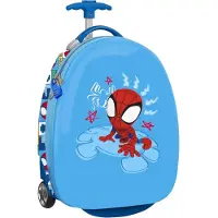 Spidey and his Amazing Friends Rolkoffer Stitch RESCUE Blauw Rood 28 x 43 x 23 cm