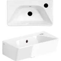 Clou Fontein InBe Porselein Glans Wit 40x23 CM