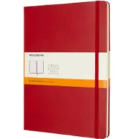 Moleskine Classic Notitieboek - Extra Large - Hardcover - Blanco - Rood
