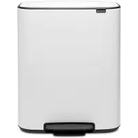 Brabantia Bo Pedal Bin 2 x 30 Liter White