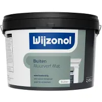 Wijzonol Muurverf Voor Buiten Mat 2,5 LTR - Donkere Kleur|1