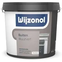 Wijzonol Muurverf Voor Buiten Zijdeglans 5 LTR - Donkere Kleur|1