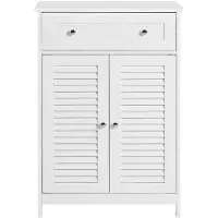 SoBuy FRG238-W Badkamerkast Wit MDF