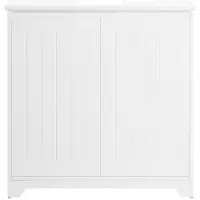SoBuy - Wastafelkast - Witte badkamerkast - 60x60x30cm - Wit - BZR108-W
