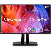 Viewsonic VP3256-4K LED-fotomonitor 80,01 cm (31,5 inch) Pantone-gevalideerde internationale kleurenstandaard, 100% sRGB, portretmodus, 4K UHD, 16:9, 5ms, IPS, 350cd/m², 60Hz, USB-C