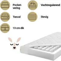 ZZZOO Matras Peuterbed 70x140 Kangoeroe