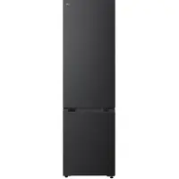 LG Gbbs322bev Koel-vriescombinatie Met Doorcooling Smart Inverter Compessor Hoogte 210.9cm - Breedte 65cm Inhoud 262l Energie Label B Essense Black Steel