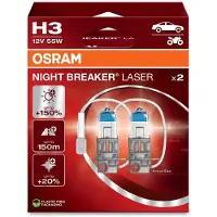 Osram Automotive 4062172388160 Halogeenlamp Night Breaker Laser Next Generation H3 55 W 12 V