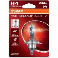 Osram Automotive 64193NL-1BL Halogeenlamp Night Breaker Laser Next Generation H4 60/55 W 12 V
