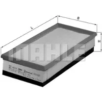 MAHLE ORIGINAL LX 1610 Luchtfilter