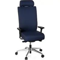 Hjh OFFICE PRO-TEC XXL Volledig gestoffeerd! - Professionele bureaustoel Blauw