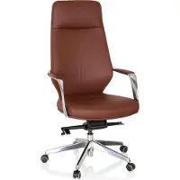 Hjh OFFICE VELVET - Directiestoel Bruin