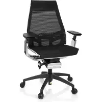Hjh OFFICE GENIDIA SMART WHITE CM net - Professionele bureaustoel Zwart / Wit / Chroom