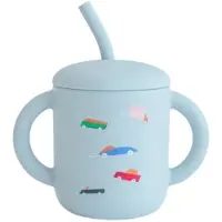 Mushie Training Drinkbeker met Rietje Cars