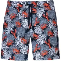 Mey Zwemshorts 'Ocean Bloom' navy / oranje / zwart / wit