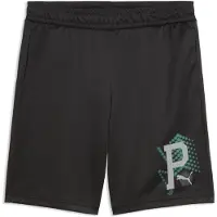 Puma Sportbroek groen / zwart / offwhite