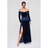 OMBRE Avondjurk navy