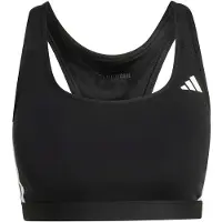 Adidas Sport bh 'Optimé Essentials Workout 3-Stripes Medium Support' zwart / wit