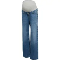 Mamalicious Maternity Jeans 'VMMTESSA' blauw denim / stone grey
