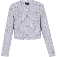 Faina Blazers 'Festive' lichtbeige / saffier / rosa / zwart