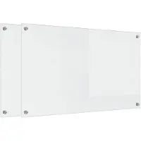 vidaXL Keukenachterwand 2 st Transparant 100 x 60 cm gehard glas