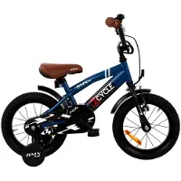 2Cycle BMX Fun kinderfiets 14 inch (3 tot 5 jaar) voor jongens blauw