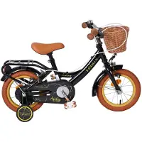 Volare Ashley Kinderfiets - Meisjes - 12 inch - Zwart - Twee handremmen