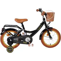 Volare Ashley Kinderfiets - Meisjes - 14 inch - Zwart - Twee Handremmen