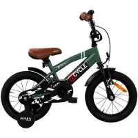 2Cycle BMX Fun kinderfiets 14 inch (3 tot 5 jaar) voor jongens groen