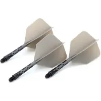 Cuesoul - ROST T19 Integrated Dart Flights - Big Wing - Grey Black