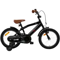 2Cycle BMX-Fun kinderfiets 16 inch (4 tot 6 jaar) voor jongens zwart